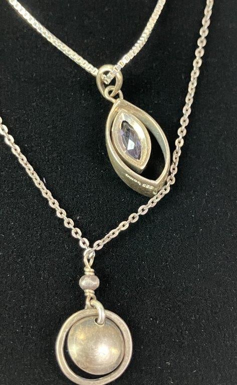 Sterling Silver Amethyst and Pearl Necklaces - 4