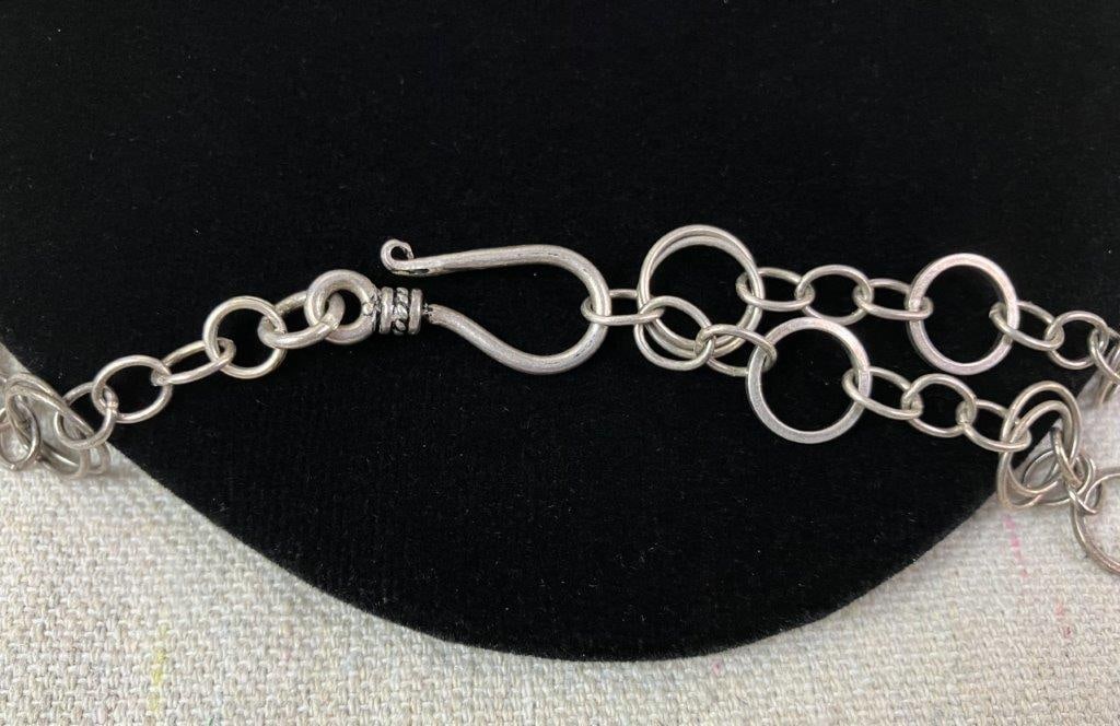 Sterling Silver Beaded Necklace - 3