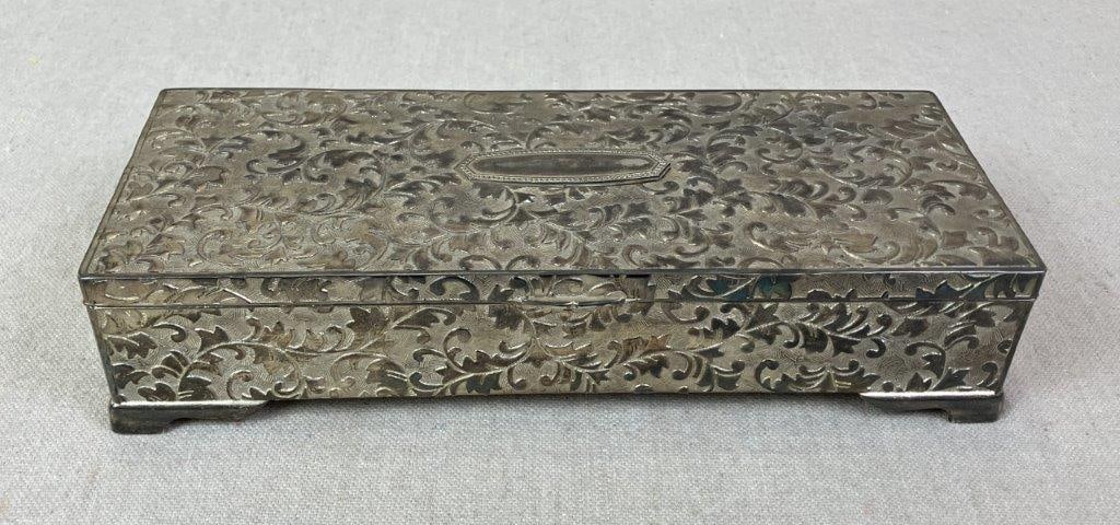 Silverplate Vanity Powder Jar and Jewelry Box - 2