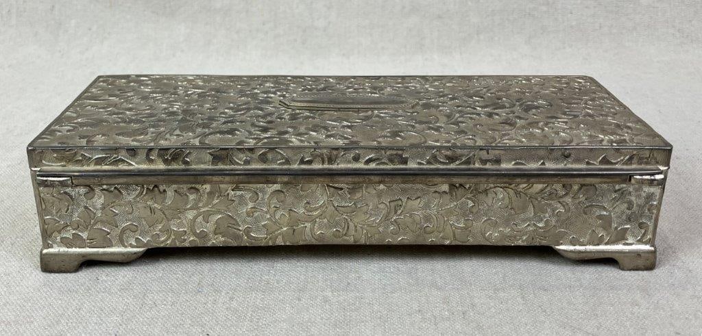 Silverplate Vanity Powder Jar and Jewelry Box - 5