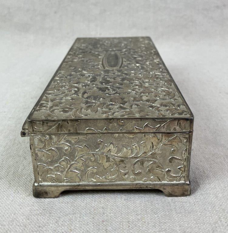 Silverplate Vanity Powder Jar and Jewelry Box - 6