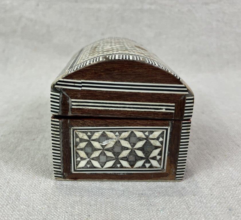Mother-of-Pearl Inlay Middle Eastern Trinket Box - 6