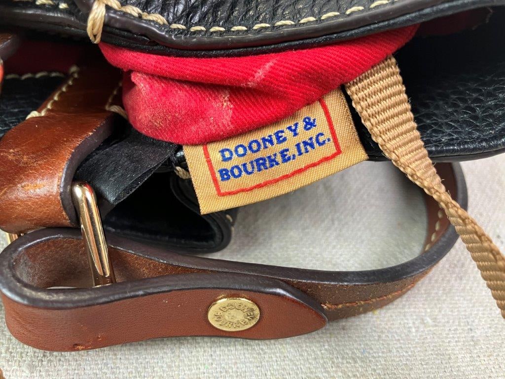 Dooney & Bourke Lexington Black Leather Shoulder Bag - 9