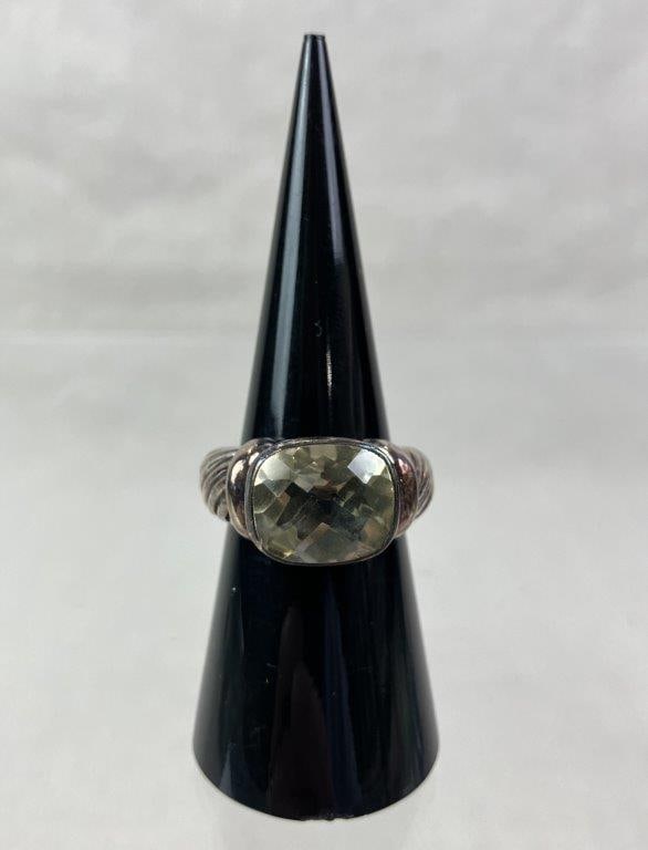 Sterling Silver and Prasiolite Ring - 2