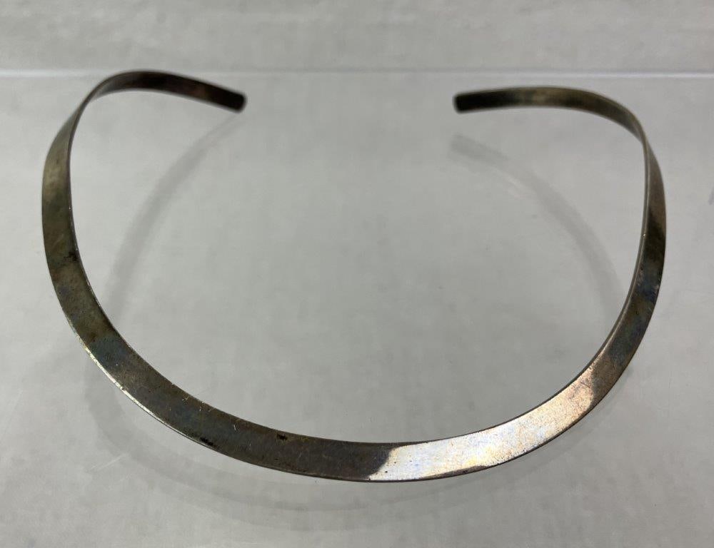 Sterling Silver Collar Necklace - 2