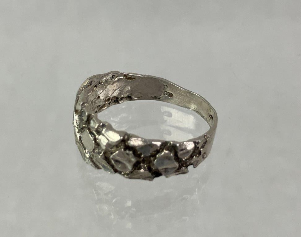 Sterling Silver Artisan-Crafted Ring - 4