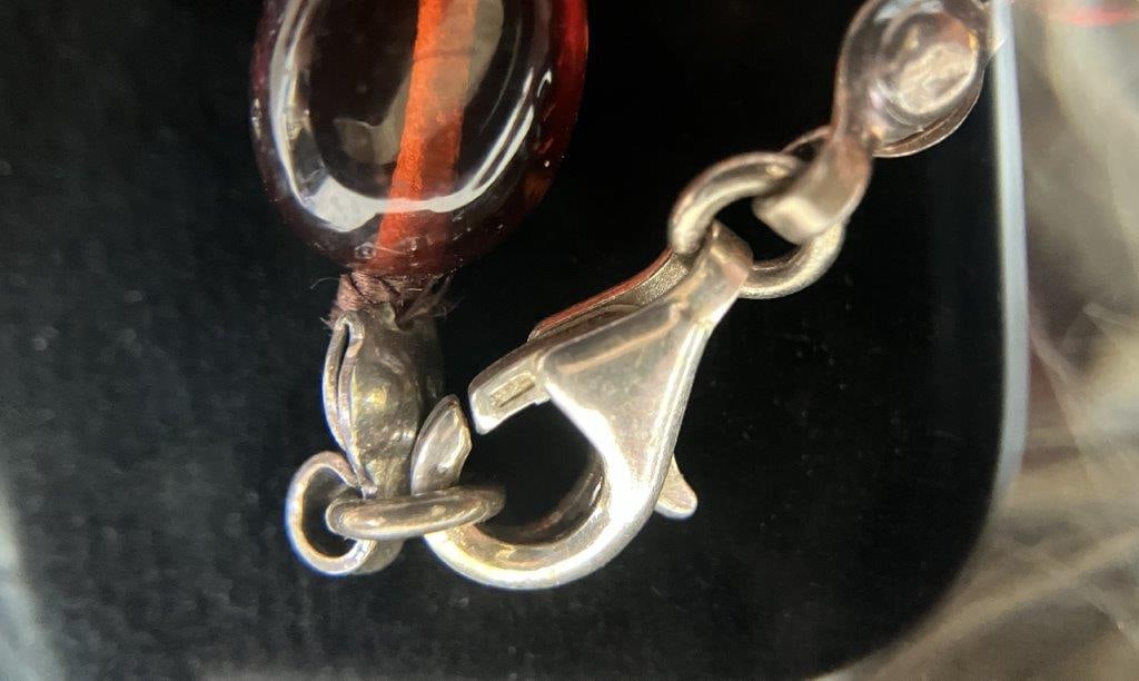 Two Amber-Toned Beaded Necklaces - 3