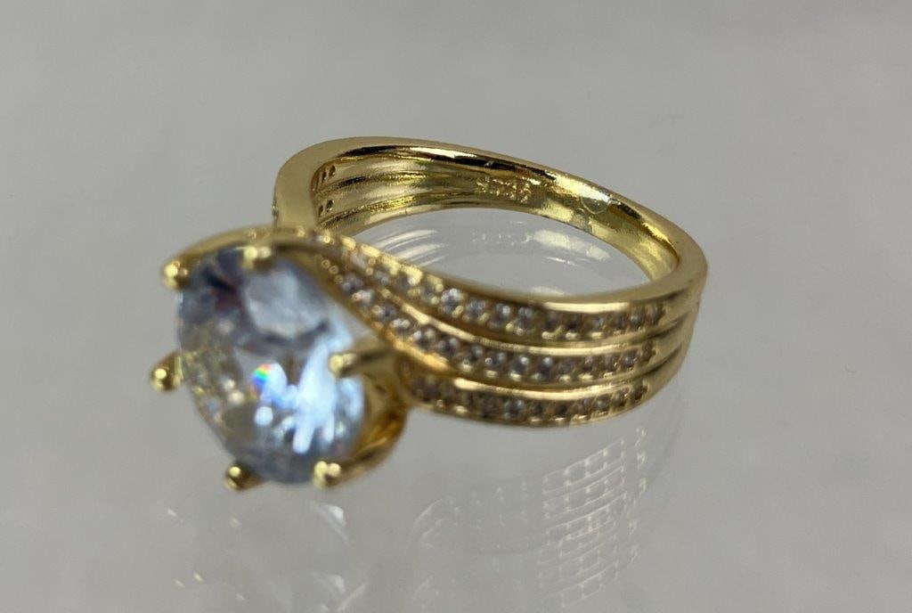 Sterling Silver Cocktail Ring - 4