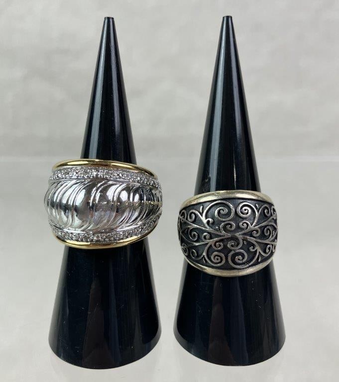 Two Statement Rings Including Sterling Example - 2