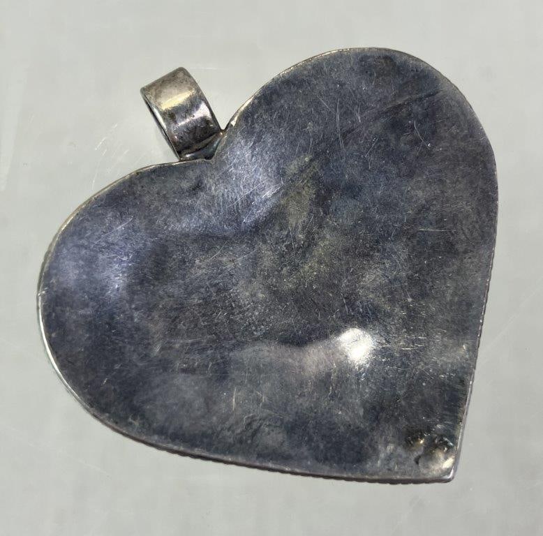 Two Sterling Silver Heart Pendants - 6