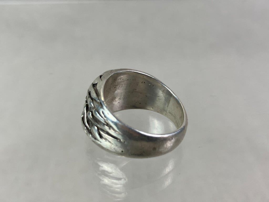 Men's Sterling Silver Modernist Ring - 5
