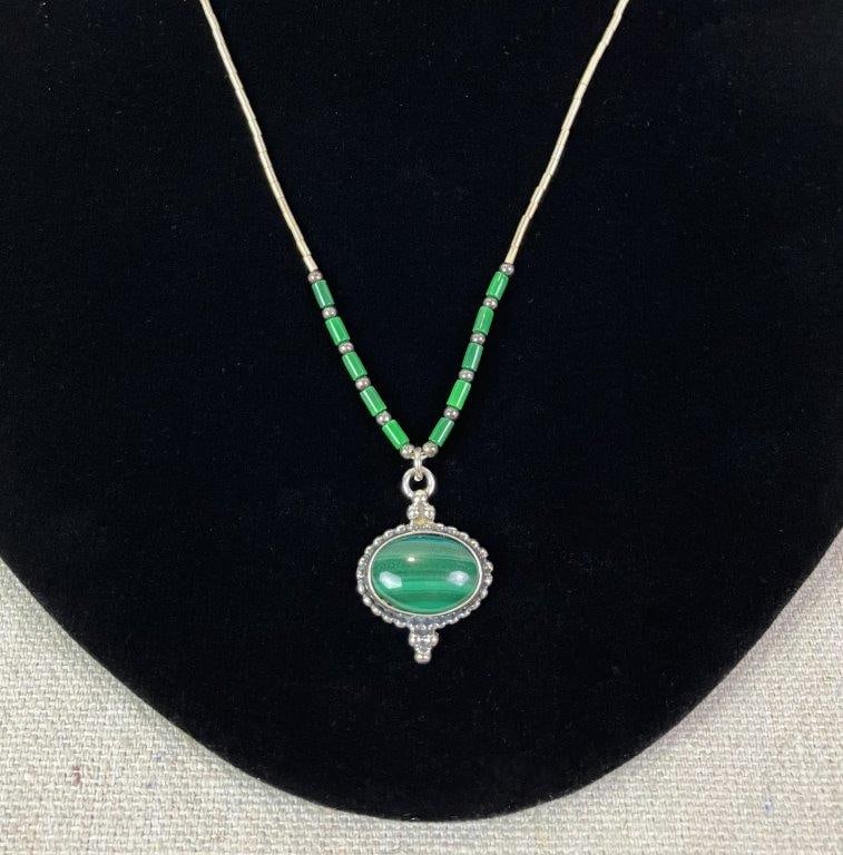 Sterling Silver and Malachite Demi-Parure - 3