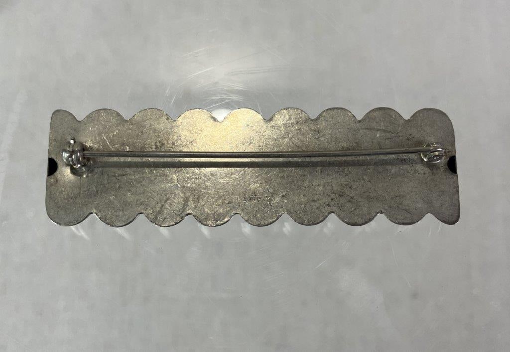 Sterling Silver Modernist Spiral Brooch - 3