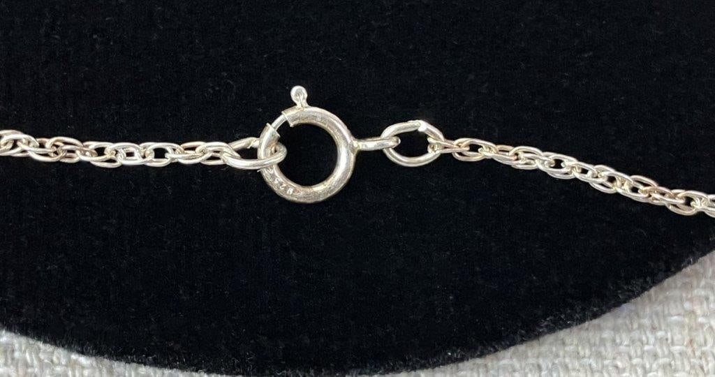 Sterling Silver and Art Glass Three-Pendant Necklace - 4