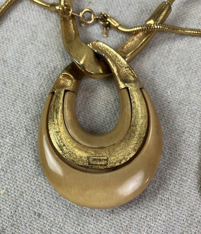 Goldtone Jewelry Assortment Including Trifari and Napier - 4