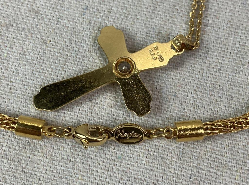 Goldtone Jewelry Assortment Including Trifari and Napier - 5