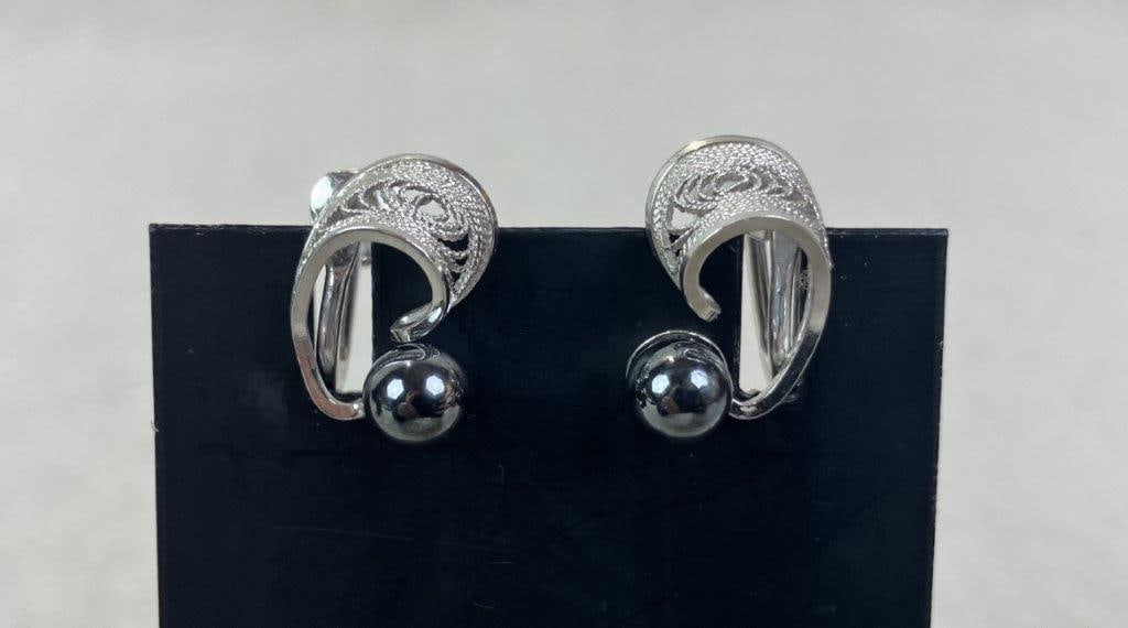 Three Pairs of Sterling Silver Earrings - 2