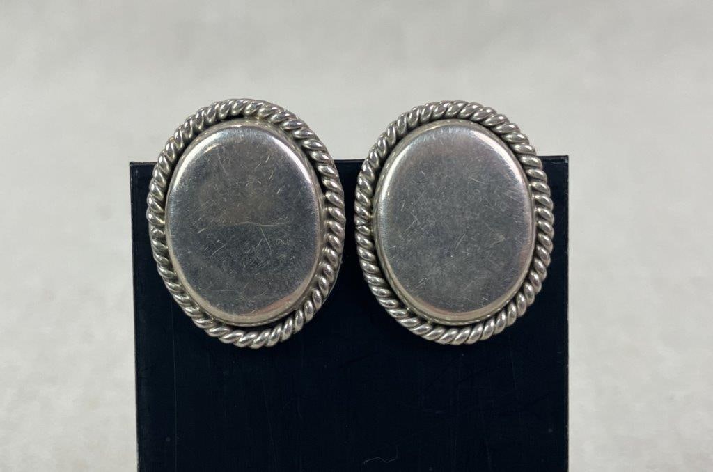 Three Pairs of Sterling Silver Earrings - 6