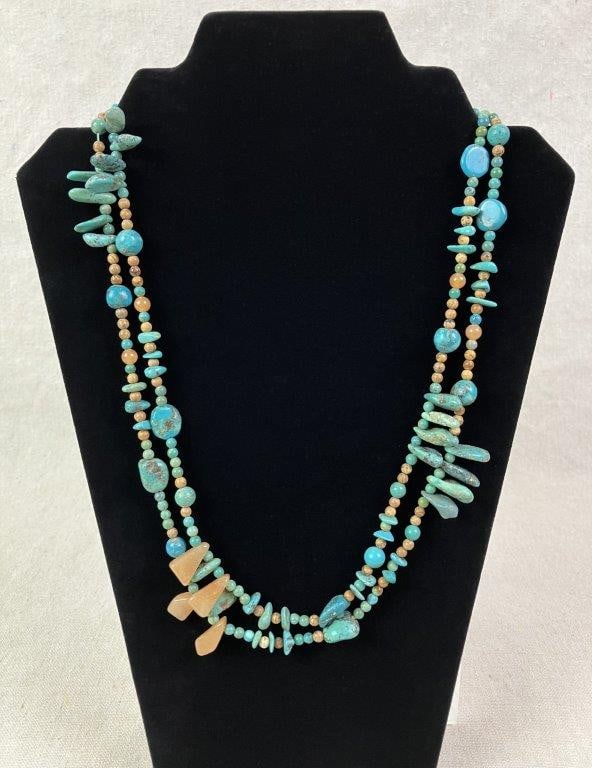 Southwestern-Style Beaded Opera Necklace (1 of 2)