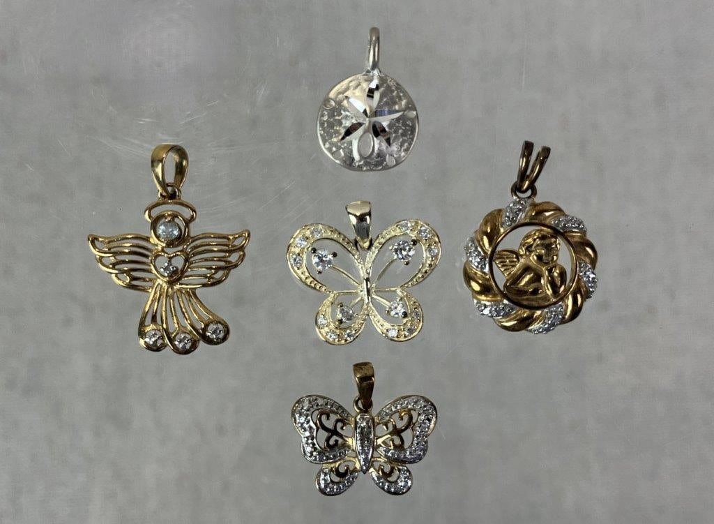 Five Sterling Silver Pendants (1 of 6)