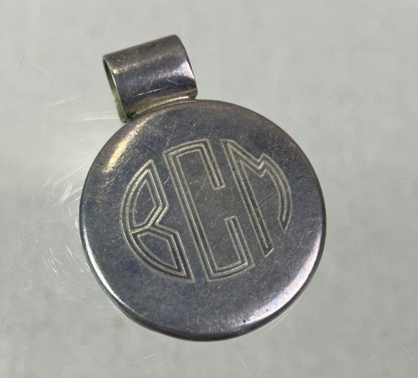 Sterling Silver Monogrammed Pendant Trio - 2