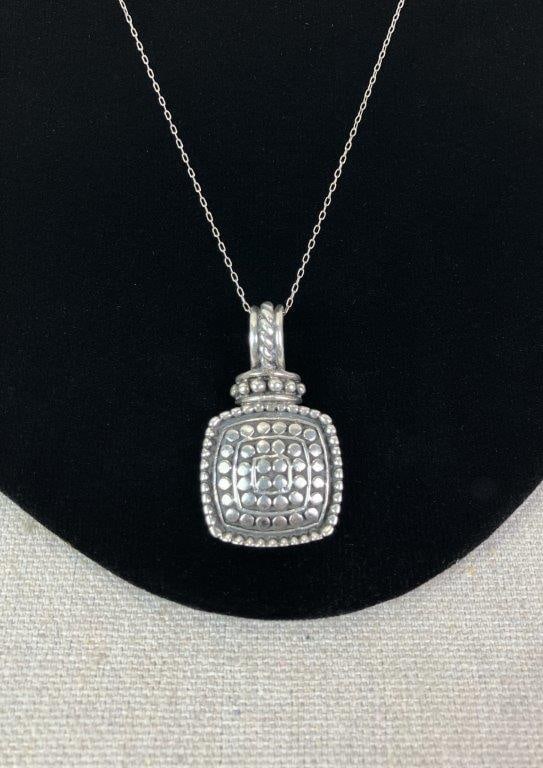 Sterling Silver Earring and Necklace Demi-Parure - 3