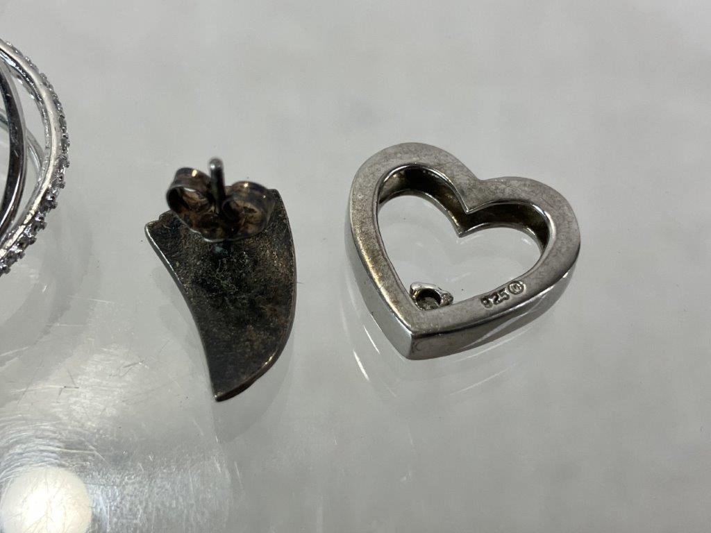 Sterling Silver Jewelry Lot - 11