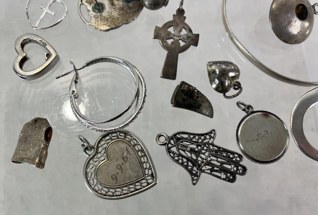 Sterling Silver Jewelry Lot - 7
