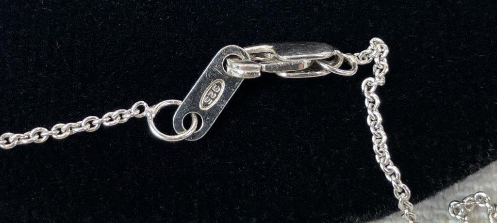 Sterling Silver and 10KT Gold Diamond Infinity Necklace - 4