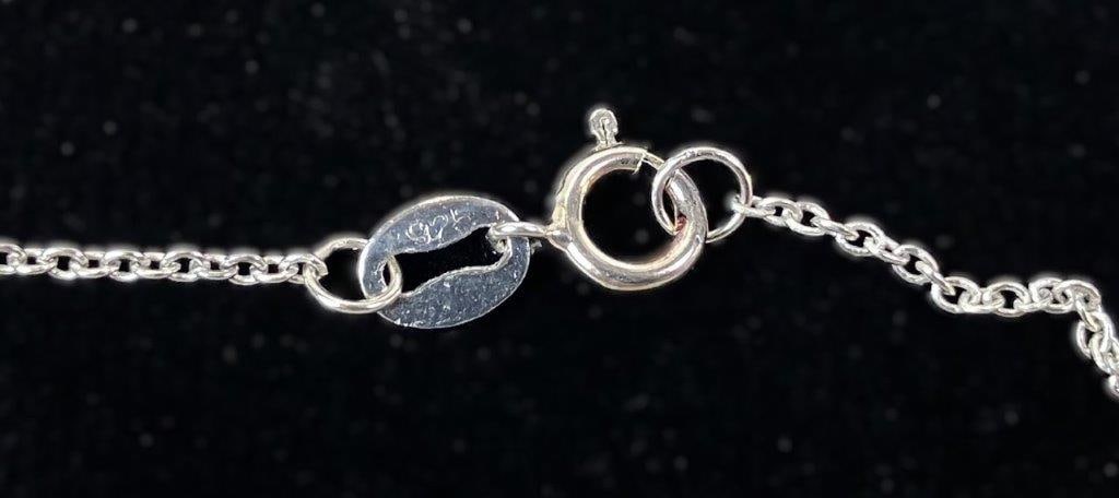 Sterling Silver and Gold Vermeil Three-Heart Necklace - 4