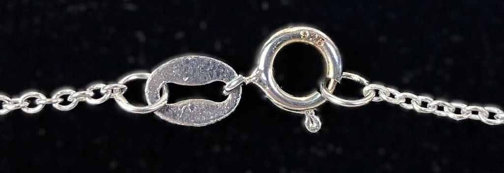 Sterling Silver and Gold Vermeil Three-Heart Necklace - 5