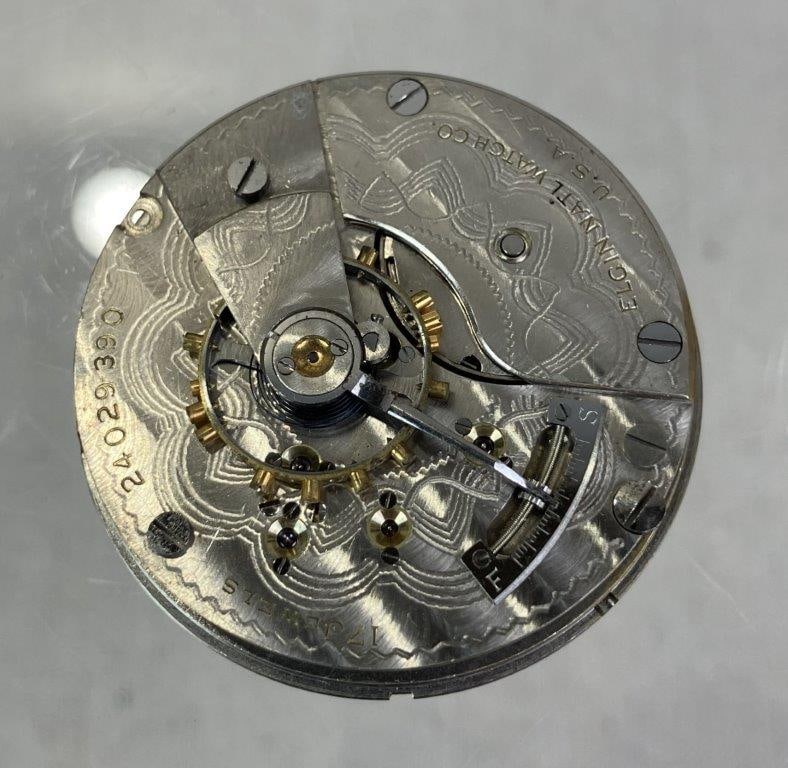 Three Vintage Pocket Watch Movements - 8