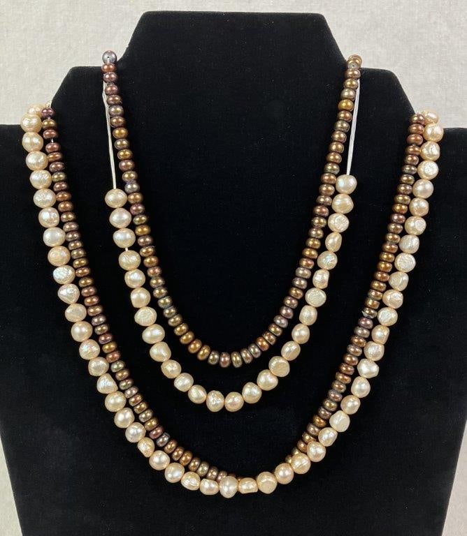 Three Strands of Freshwater Pearls - 2