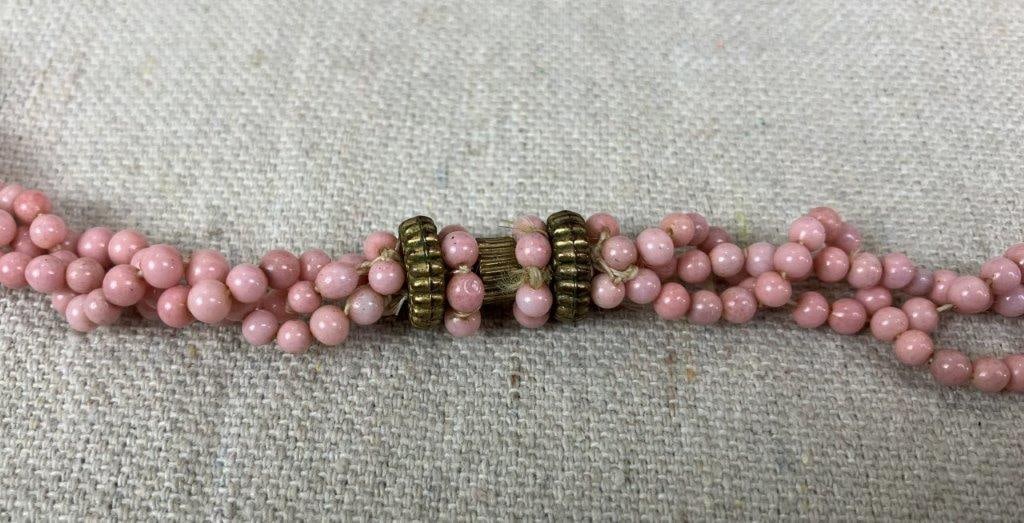 Pink Coral Bead Necklace - 3