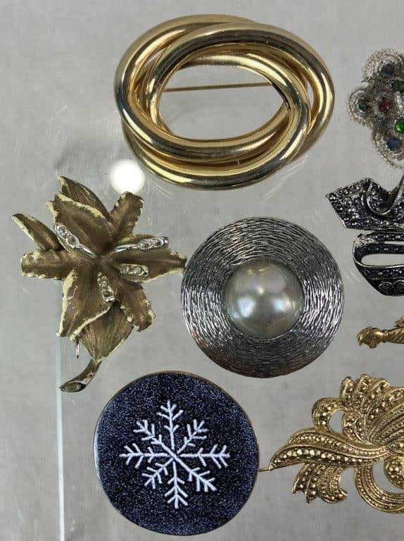 Thirteen Vintage Brooches - 2