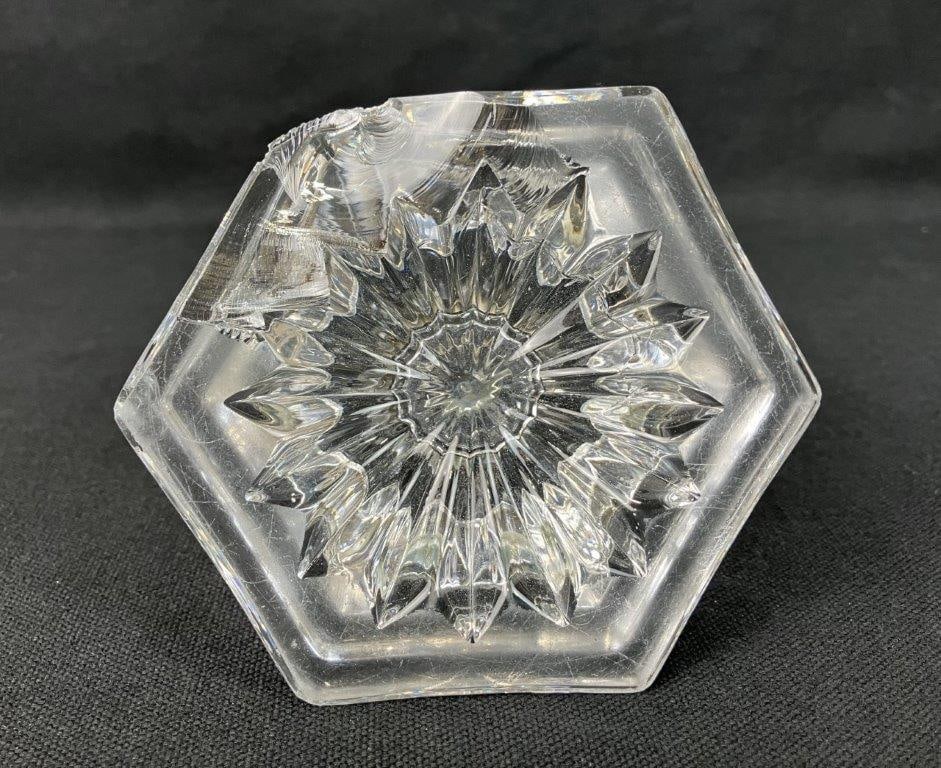 Vintage Crystal Inkwell - 7