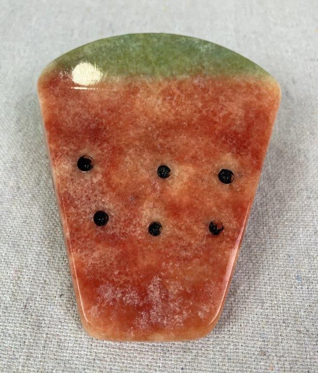 Carved Stone Watermelon Slice - 2