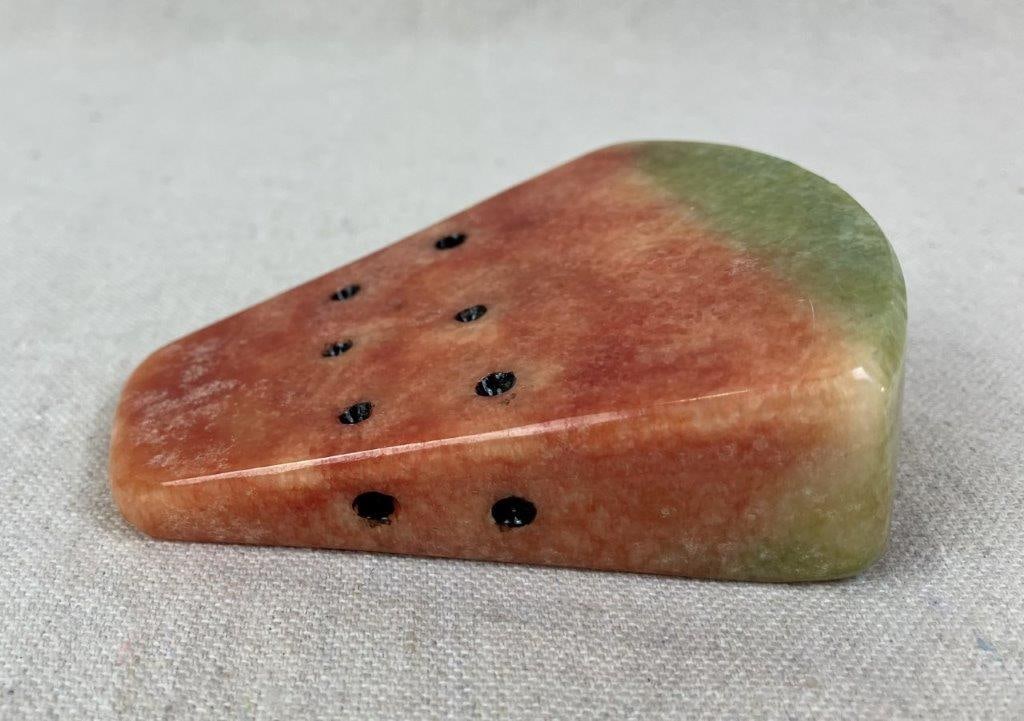 Carved Stone Watermelon Slice - 3