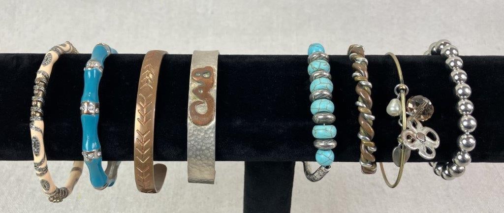 Eight Southwestern-Style Bracelets (1 of 9)