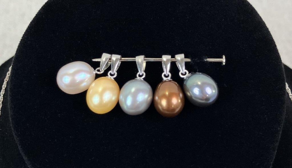 Sterling Silver Freshwater Pearl Necklace - 3