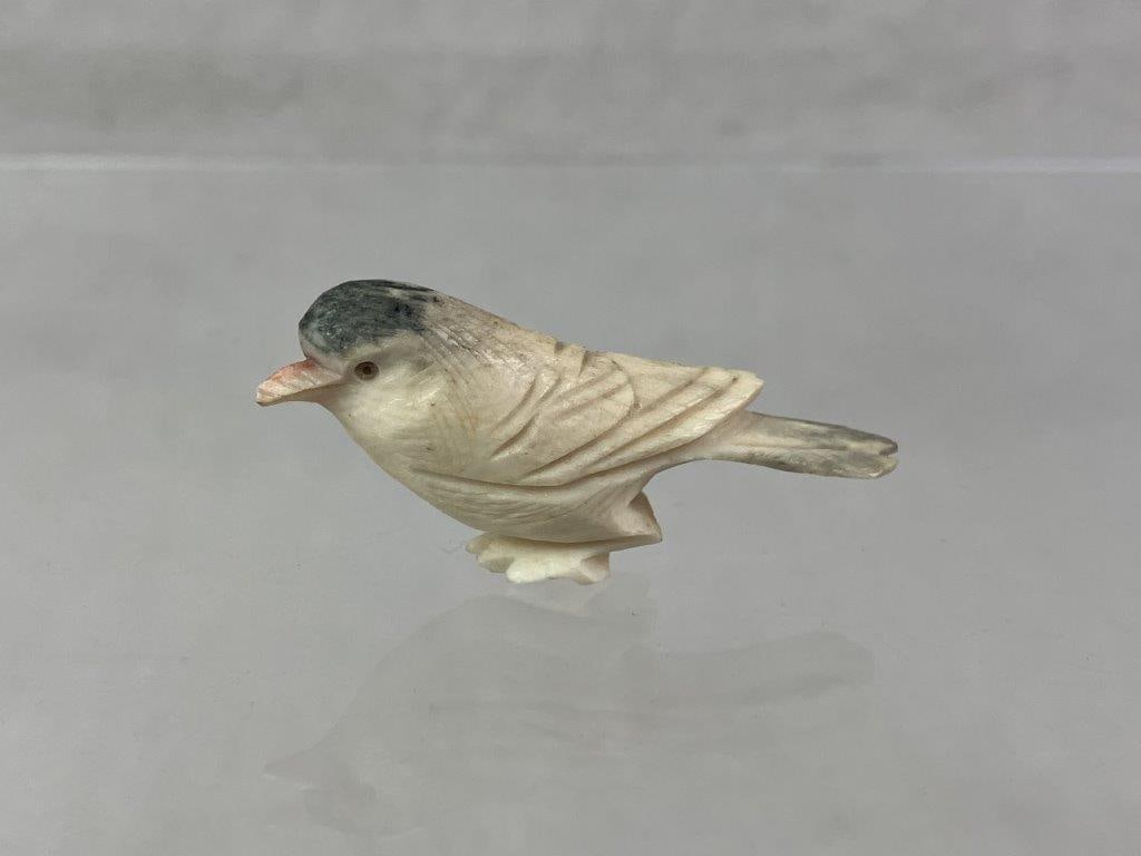 Carved Bone Bird Figure - 3