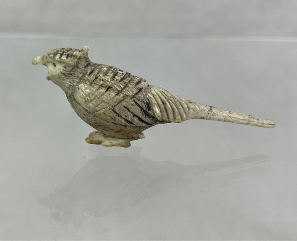 Chinese Carved Bone Bird Figure - 2