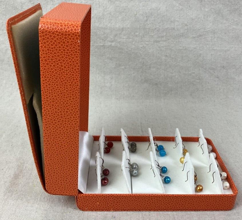 Collection of Pearl and Bead Earrings - 5