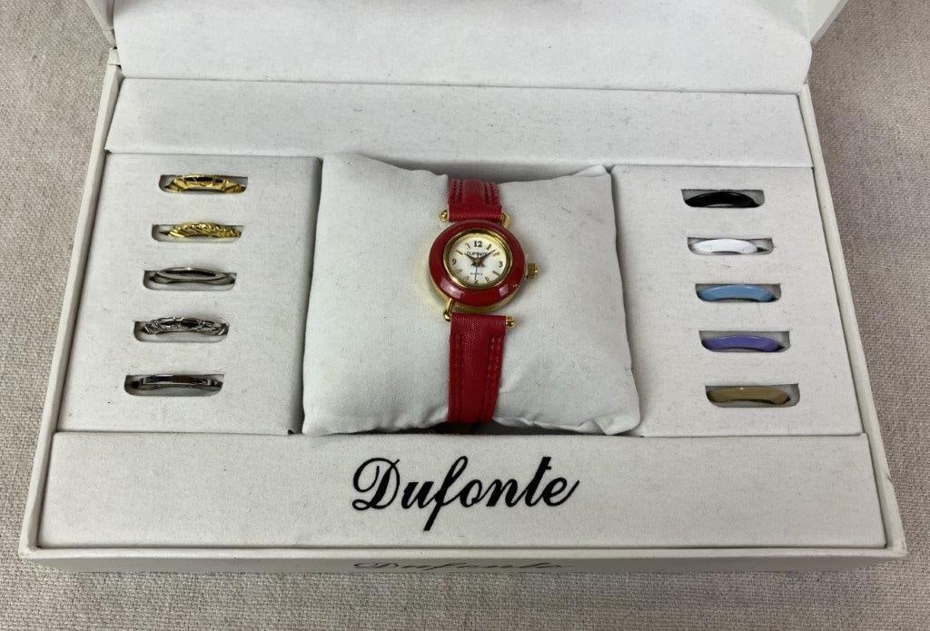 Dufonte by Lucien Piccard Women’s Interchangeable Watch Set - 3