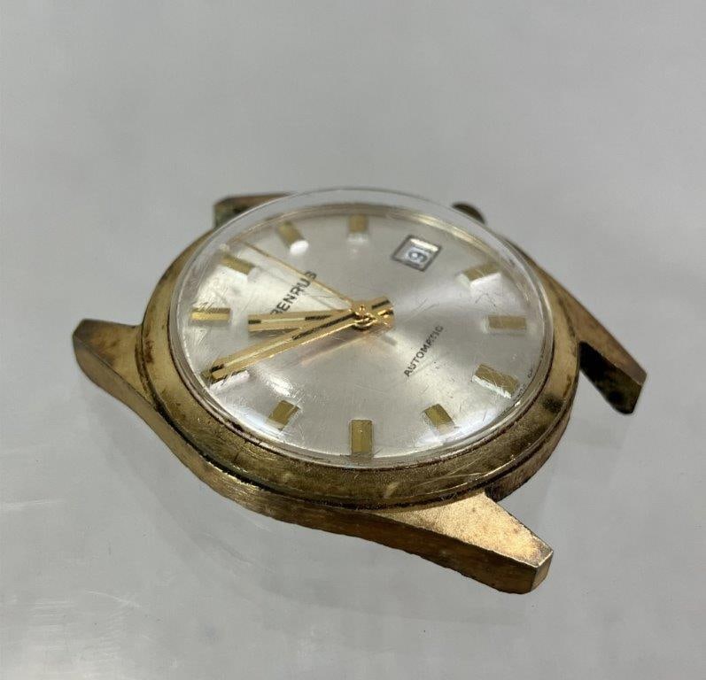 Vintage Benrus Goldtone Watch Head - 2