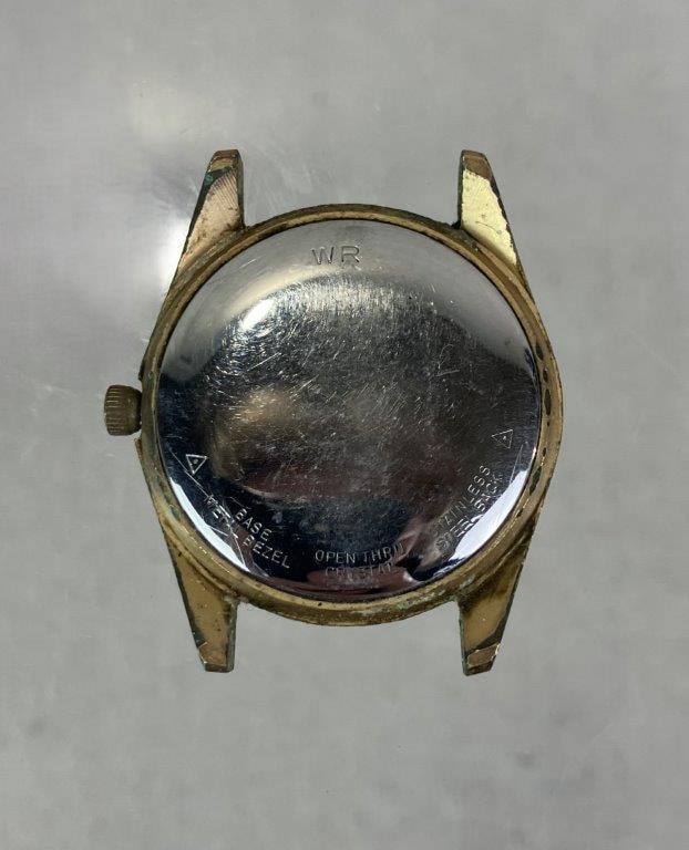 Vintage Benrus Goldtone Watch Head - 3