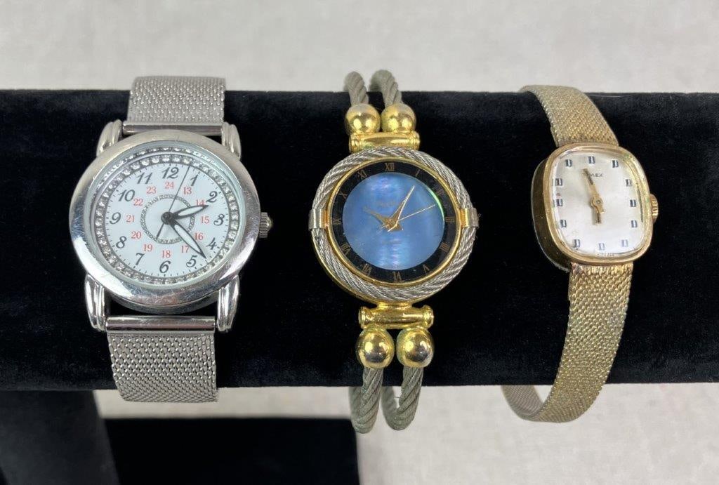 Assortment of Women's Wristwatches Including Bulova - 3