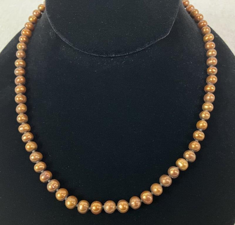 Chocolate Pearl Necklace - 2