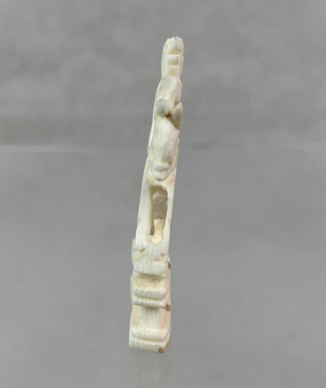 Carved Bone Figure of Rider on Horse - 4