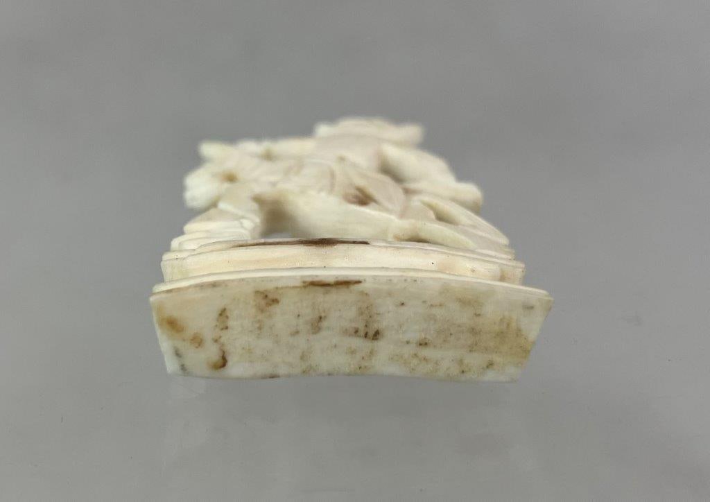 Carved Bone Figure of Rider on Horse - 5